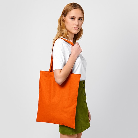 Stanley/Stella Light Tote Bag Kangaskassi Nainen Bright Orange