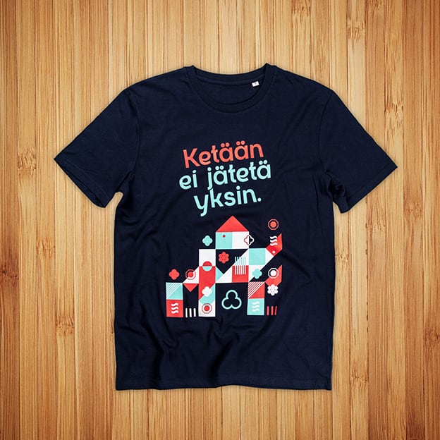 Diakonissalaitoksen t-paidat painatuksella