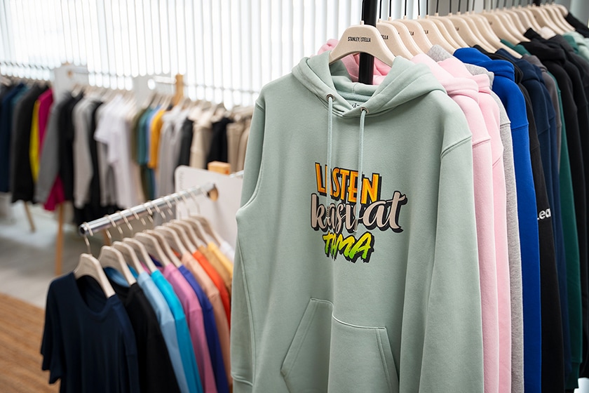 Vastuulliset Vaatteet Painatuksella Natua & Stanley/Stella Showroom Helsinki