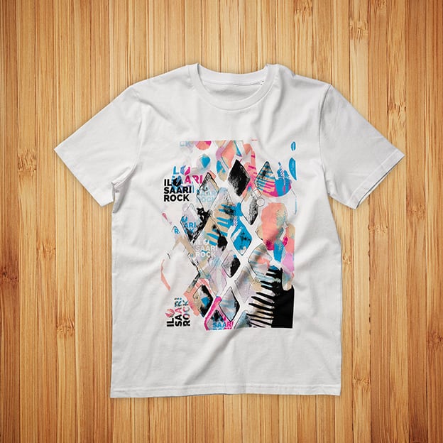 Ilosaari Rock T-paidat DTG-painatuksella