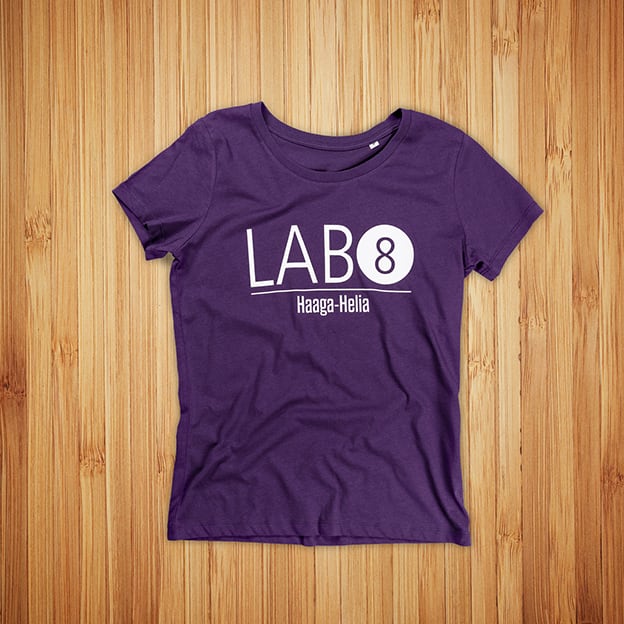 Lab 8, Haaga-Helia t-paidat painatuksella