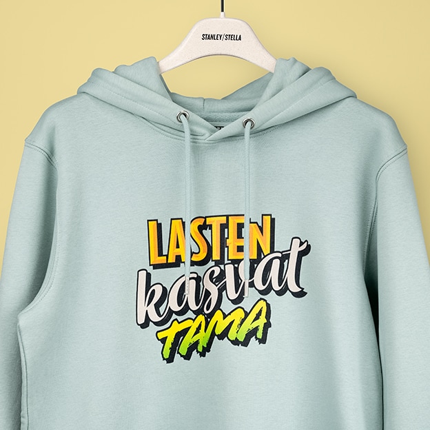 Lasten Kasvattama Pikkujätti Hupparit Painatuksella Digitaalinen Painatus