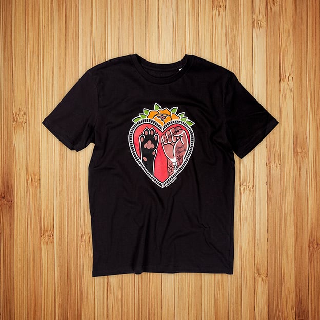 Oikeutta Eläimille t-paitojen painatus